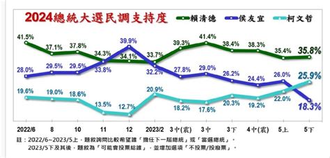 美麗島民調|《美麗島》最新政黨民調出爐 藍「反感度大降」5.4％